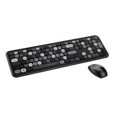 Kit tastatura + mouse serioux colourful 9920bk, wireless 2.4ghz, us layout, multimedia, mouse optic 1200dpi, usb, nano receiver, negru,  Kit mouse tastatura | electropc.ro