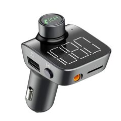 Modulator fm serioux amfm15, bluetooth v5.0, conectare automată, raza de actiune de până la 5 metri, voltaj intrare: dc 12/24v, ieșire 5v 2.4a max., frecvența fm: 87.5mhz - 108.0mhz, format muzica: mp3/wma/wav, usb audio (pana la 32 gb), slot microsd (pan,  Periferice Diverse | electropc.ro