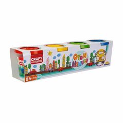 Set 4 bucati pasta de modelat, 560 gr.,  Masinute | electropc.ro