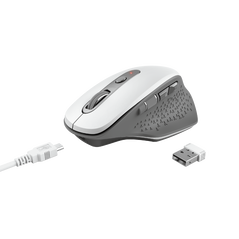 Mouse trust ozaa, rechargeable wireless, alb,  Mouse | electropc.ro