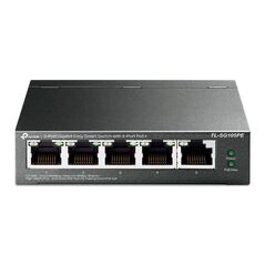 Switch tp-link tl-sg105pe, 5 porturi gigabit, desktop, easy smart, poe, 10gbps capacity, porturi poe: 1-4, buget poe: 65w.,  Switch-uri | electropc.ro