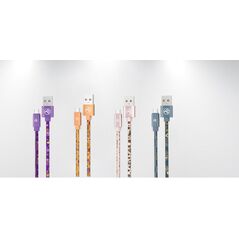 Tellur graffiti usb to type-c cable, 3a, 1m, pink,  Cabluri periferice | electropc.ro