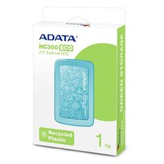 Hdd extern adata, 1tb, hc300 eco, 2.5", usb 3.2, plastic si silicon, rezistent la socuri, albastru,  Hard Disk-uri externe | electropc.ro