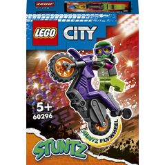 Moto. cascadorie pt. wheelie, lego 60296,  Seturi de constructie | electropc.ro