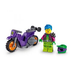 Moto. cascadorie pt. wheelie, lego 60296,  Seturi de constructie | electropc.ro