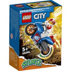 Moto. cascadorie-racheta, lego 60298,  Seturi de constructie | electropc.ro