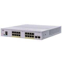Switch  cisco cbs350-16fp-2g, 16 porturi 10/100/1000, 2 x sfp, poe 240w, buffer: 1.5 mb, flash 256mb, cpu: 800 mhz arm , dram: 512 mb dimensiuni: 268 x 308 x 44 mm, greutate: 2.49 kg, consum fara poe: 220v-26.68 w, cu poe: 279.8w, fanless, rack-mount.,  Switch-uri | electropc.ro