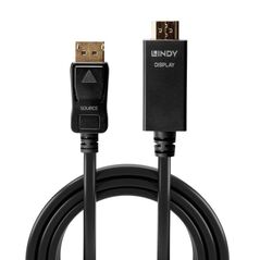 Cablu lindy ly-36924, displayport to hdmi 10.2g, 5m, negru,  Cabluri video | electropc.ro