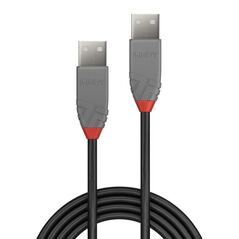 Cablu transfer lindy ly-36691, usb 2.0 type a, 0.5m, anthra line,  Cabluri periferice | electropc.ro