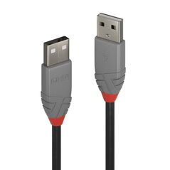 Cablu transfer lindy ly-36691, usb 2.0 type a, 0.5m, anthra line,  Cabluri periferice | electropc.ro