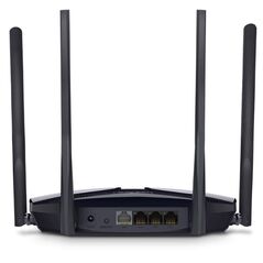 Mercusys mr60x dual-band wifi 6 router (ax15000), standarde wireless: wi-fi 802.11ax / ac / a / b / g / n, viteza wireless:   1201 mbps (5 ghz) + 300 mbps (2.4 ghz), interfata:   1 × port wan gigabit + 3 porturi gigabit lan, 4 x antene externe de 5dbi.,  Routere Wireless | electropc.ro