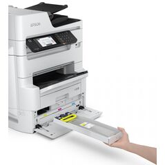 Multifunctional inkjet color epson wf-c879rdtwfc, dimensiune a3 (printare, copiere, scanare, fax), duplex, viteza 26ppm alb-negru, 26ppm color, rezolutie 4800 x 1200 dpi, limbaj de printare: pcl5c, pcl5e, esc/p-r, postscript 3, pdf 1.7, pcl6, hdd encrypte,  Multifunctionale Inkjet | electropc.ro