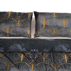"set de pat catifea printata king size material : fata din catifea de inalta calitate 200gsm + spate din microfibra 90gsm. setul contine o husa de pilota 200x220 cm si 2 fete de perna 50x70 cm. fetele de perna au sistem de inchidere tip plic si cearceaful,  Lenjerii de pat | electropc.ro