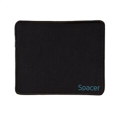 Mouse pad spacer sp-pad-s, cauciuc si material textil, cusut pe margine, 220x180x2mm, negru,  Mousepad | electropc.ro