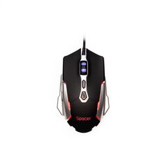 Mouse spacer gaming spgm-pulsar-lite, cu fir, usb, optic, 3.200 dpi, butoane/scroll 7/1, iluminare, negru,  Mouse | electropc.ro