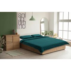 Set de pat catifea king size verde,  Lenjerii de pat | electropc.ro