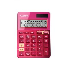 Calculator birou canon ls123kpk roz, 12 digiti, ribbon, display lcd, functie business, tax si conversie moneda,  BE9490B003AA