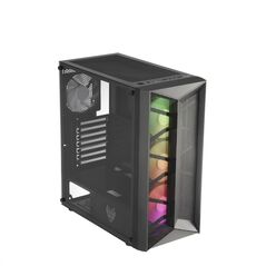 Carcasa fsp cmt211a rgb tg mid-tower, black,  Carcase | electropc.ro
