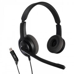 Casti cu microfon axtel voice usb28 duo nc, call center, sunet hd, negru,  Casti audio | electropc.ro