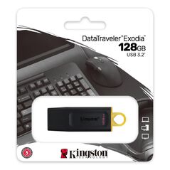 Memorie usb flash drive kingston 128gb data traveler exodia, usb 3.2,  Memorii USB | electropc.ro