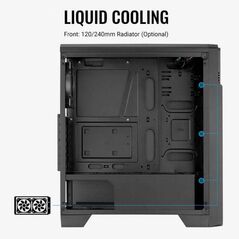 Carcasa aerocool ore saturn iluminare frgb neagra, spcc steel atx mid tower, fara sursa (tip atx, montata jos), interior vopsitnegru, 2x3.5” (compatibile si cu 2 x 2.5″ intern), 5x2.5” (3 x 2.5” sau 2 x 2.5”/3.5” intern), fata – 3x 120mm led fixed rgb fan,  Carcase | electropc.ro