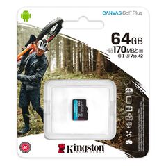 Card de memorie microsd kingston canvas go plus, 64gb, adaptor sd, class 10,  Carduri memorie | electropc.ro