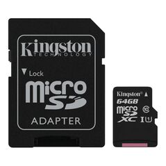 Card de memorie microsd kingston select plus, 64gb, adaptor sd, class 10,  Carduri memorie | electropc.ro