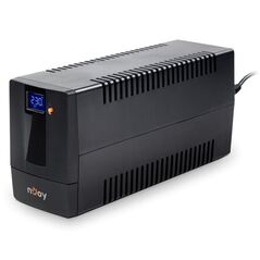 Ups njoy horus plus 600, 600va/360w, afisaj lcd cu ecran tactil, 2 prize schuko cu protectie, repornire automata, rj11 protectie pentru linia de telefon/modem, posibilitatea de monitorizare si control prin usb, lan si internet, port de comunicare usb, rat,  UPS | electropc.ro