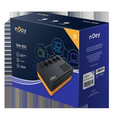 Ups njoy soter 600, 600va/ 360w, 4 prize schuko cu protectie, functie auto-restart, stabilizator de tensiune (avr), plaja acceptata tensiune intrare: 170-280 vac, timp de transfer: 2-6 ms, frecventa: 60/50 hz (auto sensing), protectie rj45/rj11: 1 intrare,  UPS | electropc.ro