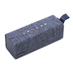 Boxa bluetooth serioux, portabila, wave cube 12w, frecventa de raspuns: 90hz-20khz, raport semnal/zgomot: 80db, baterie: 4000mah, autonomie: 8 ore, hands free, aux, material textil, albastru,  Sisteme audio | electropc.ro