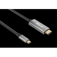 Cablu trust calyx, usb-c to hdmi, 1.8m, negru,  Cabluri periferice | electropc.ro