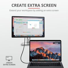 Cablu trust calyx, usb-c to hdmi, 1.8m, negru,  Cabluri periferice | electropc.ro