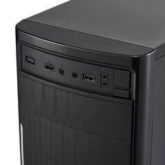 Carcasa pc serioux basic, sursa 450w, middle tower, atx, black,  Carcase | electropc.ro