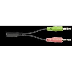 Casti cu microfon trust como, negru,  Casti audio | electropc.ro