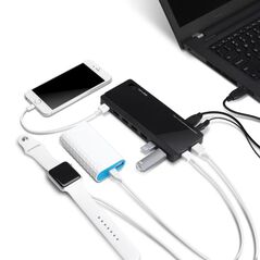 Hub usb tp-link uh720, 7 porturi usb 3.0, negru,  Hub-uri USB | electropc.ro
