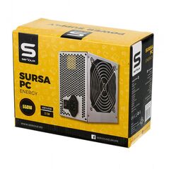 Sursa serioux energy 550w, ventilator 12cm, protecții: ocp/ovp/uvp/scp/opp,  Surse PC | electropc.ro