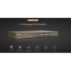 Switch tenda teg5328p-24-410w, 24 port, 10/100/1000 mbps,  Switch-uri | electropc.ro