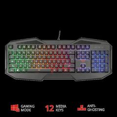 Tastatura trust gxt 830-rw avonn, gaming, neagra,  Tastaturi | electropc.ro