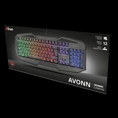 Tastatura trust gxt 830-rw avonn, gaming, neagra,  Tastaturi | electropc.ro