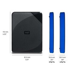 Hdd extern wd gaming drive ps4, 4tb, negru, usb 3.0,  Hard Disk-uri externe | electropc.ro