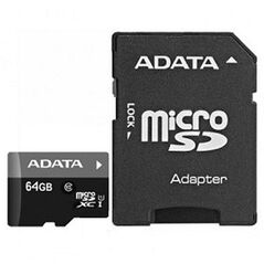 Card de memorie microsd adata, 64gb, adaptor sd, class 10,  Carduri memorie | electropc.ro