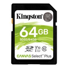 Card de memorie sd kingston canvas select plus 64gb, class 10,  Carduri memorie | electropc.ro