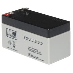 Acumulator agm 1.3ah 12v seria mw power,mws1.3-12,terminal de conexiune f1, dimensiuni 97x43x59 mm, greutate 0,57 kg,  Accesorii | electropc.ro