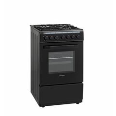 Aragaz mixt heinner hfsc-v60litgc-bk, 50x60cm, 4 arzatoare, suport email, capac sticla, aprindere electrica plita, dispozitiv de siguranta plita, cuptor electric, 6 functii, timer, grill, ventilatie, decongelare, lumina cuptor, usa cuptor cu geam dublu de,  Aragazuri mixte | electropc.ro