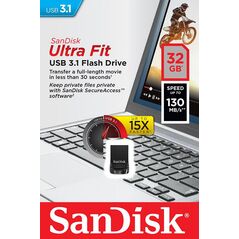 Memorie usb flash drive sandisk ultra fit, 32gb, usb 3.1,  Memorii USB | electropc.ro