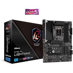 Placa de baza asrock z790 pg lightning lga 1700  supports 13th gen & 12th gen intel® core™ processors 14+1+1 phase power design, dr.mos for vcore+gt 4 x ddr5 dimms, supports up to 6800+(oc) 1 pcie 5.0 x16, 1 pcie 4.0 x16, 3 pcie 3.0 x1, 1 m.2 key-e for wi,  Placi de baza | electropc.ro