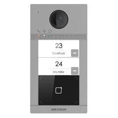 Post de exterior videointerfon ip hikvision ds-kv8213-wme1(c); wifi; 2 x buton de apelare(support web configuration); camera video 2mp true wdr unghivizualizare: horizontal:  124° vertical: 75°, vizualizare pe timp de noapte ir maxim 3 metri;  comunicare ,  Video | electropc.ro