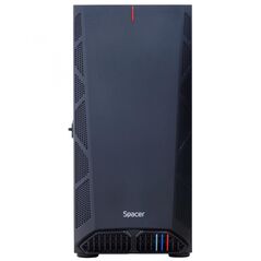 Carcasa spacer hunter, atx, midtower, gaming, fara sursa, usa sticla securizata (balama), usb 2.0 x 2, usb 3.0 x 1, jack 3.5mm x 2, mesh , „spgc-hunter”,  Carcase | electropc.ro