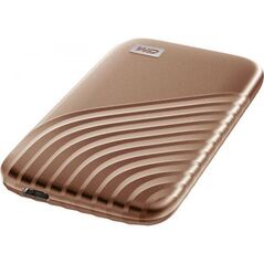 Hdd wd extern my passport, 500gb, gold, usb 3.2,  Hard Disk-uri externe | electropc.ro