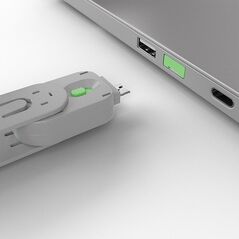 Lindy usb a port blocker (fara cheie) green  description  usb type a dimensions (approx.) wxdxh - 18x75.16x12mm (0.71x2.96x0.47in) housing material - abs net weight - 0.008kg (0.02lb) colour code -  green packaging type - polybag packaging dimensions - 13,  Cabluri periferice | electropc.ro